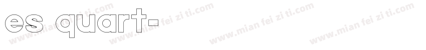 es quart字体转换